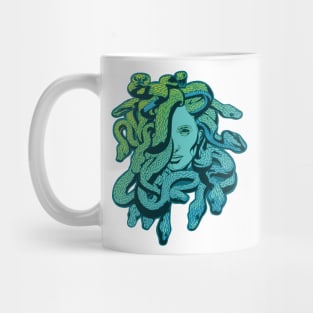 Medusa Teal Ocean Snakes Mug